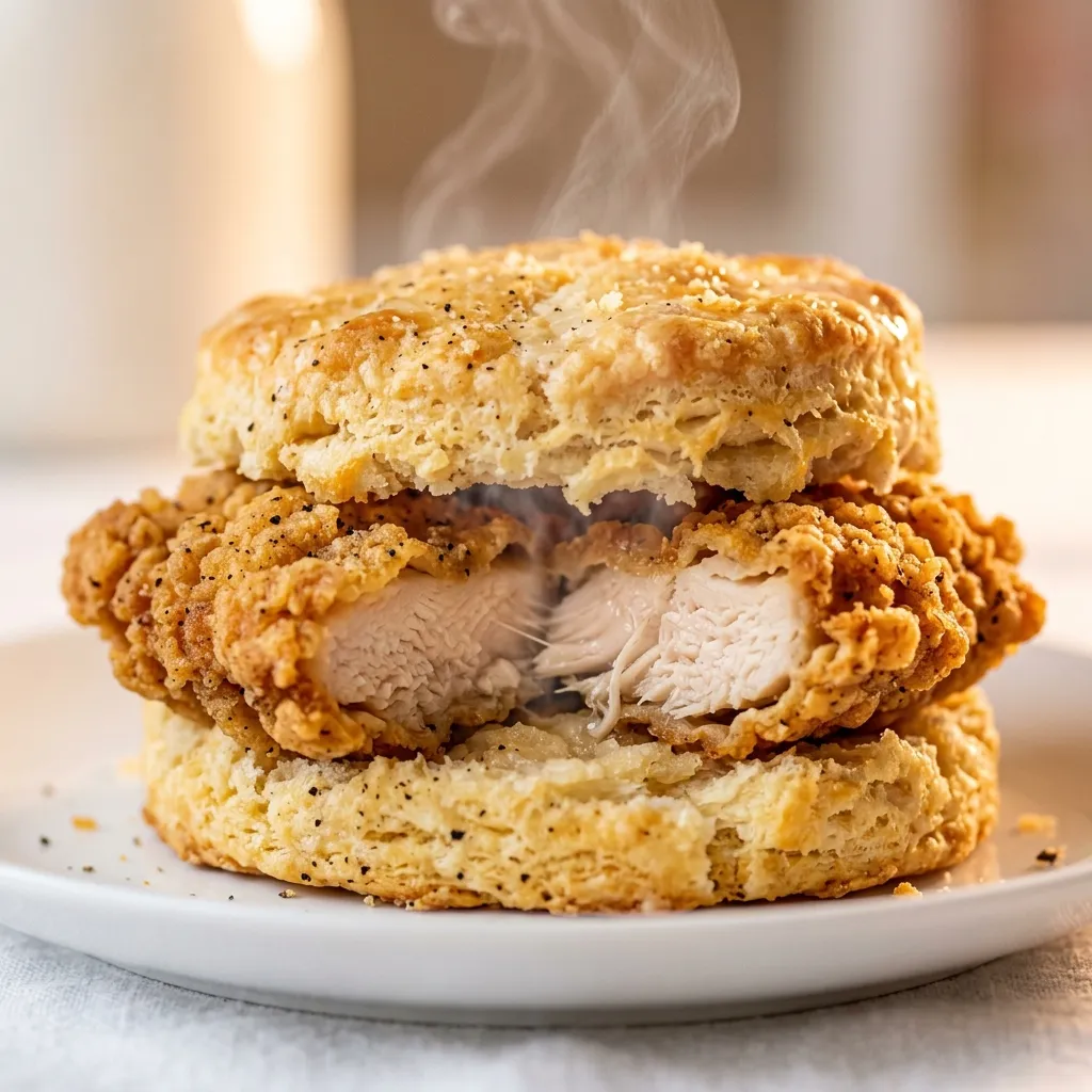 Popeyes Breakfast Menu: Items, Prices, Calories & Hours (2026) 3 Popeyes chicken_biscuit