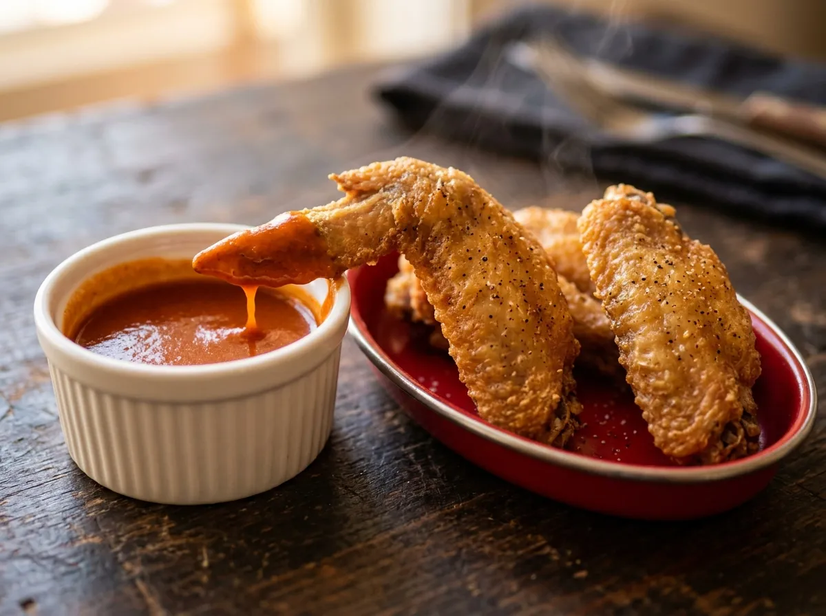 Popeyes Sauces Menu 2026 — All 9 Dipping Sauces, Calories & Allergens 4 Popeyes Bayou Buffalo Sauce
