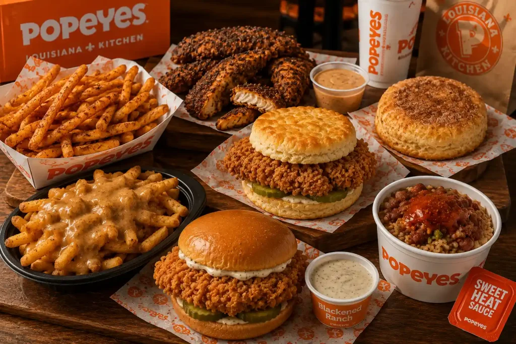 Popeyes Secret Menu 2026 — 7 Hidden Items, Secret Recipes & Food Production Facts 4 Popeyes Cajun Fries and Buttermilk Biscuits from the secret menu