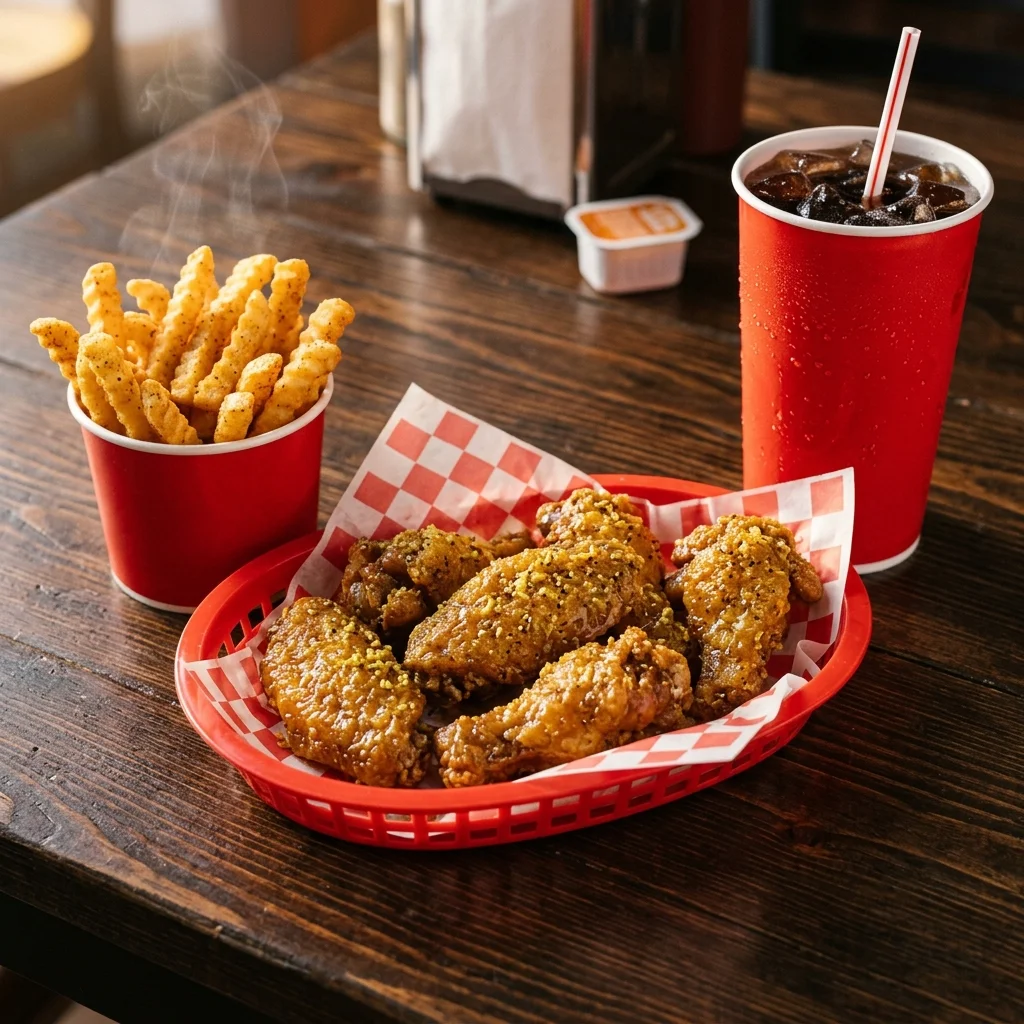 Popeyes Wings Menu 2026: All 8 Flavors, Prices & Calories Guide 6 Popeyes wings combo meal