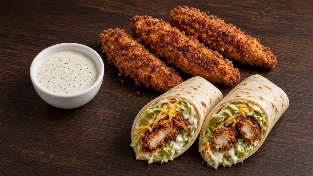 Popeyes Blackened Ranch sauce wrap and chicken tenders 2026