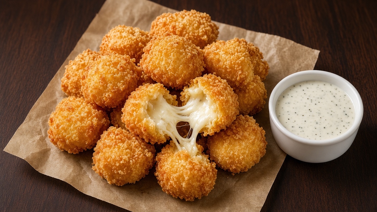 Popeyes Cheese Bites fried cheddar curds with ranch 2026