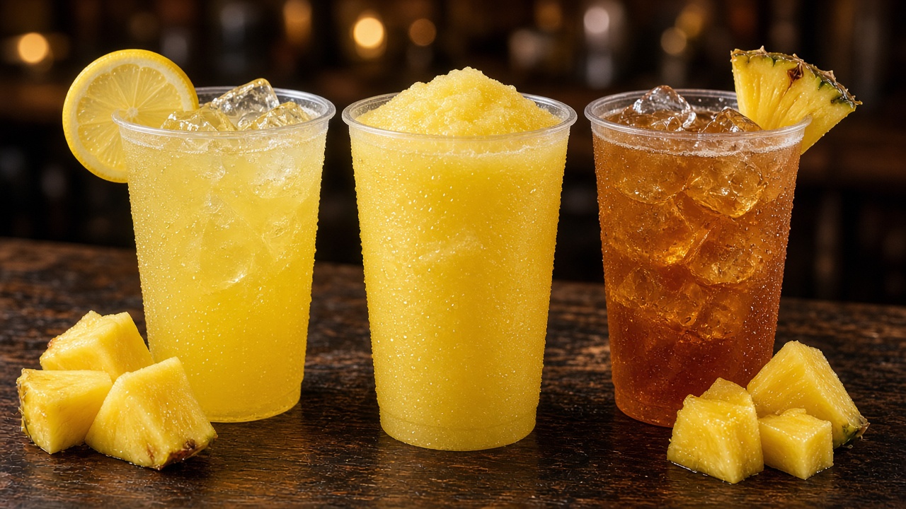 Popeyes Pineapple Drinks lemonade frozen lemonade and iced tea 2026